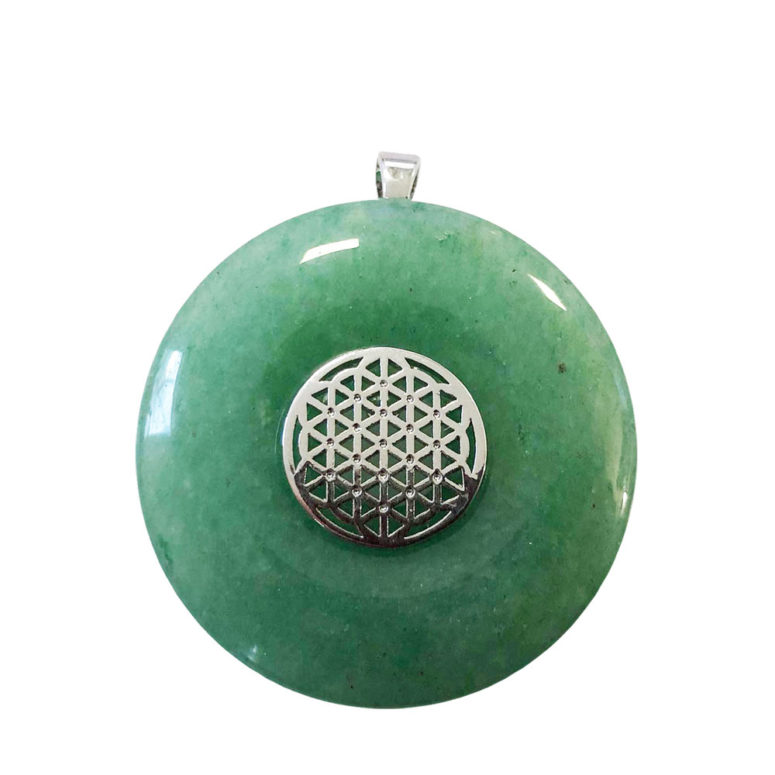 pendentif aventurine verte pi chinois