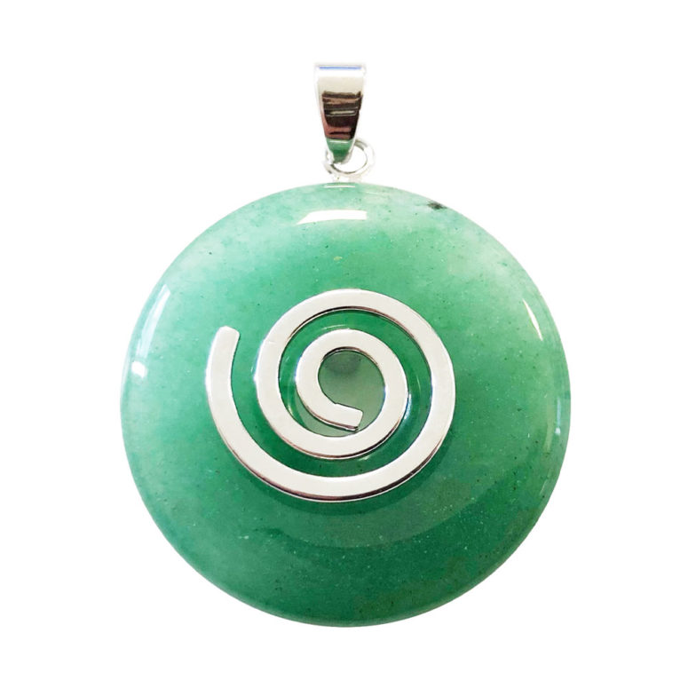 pendentif aventurine verte pi chinois