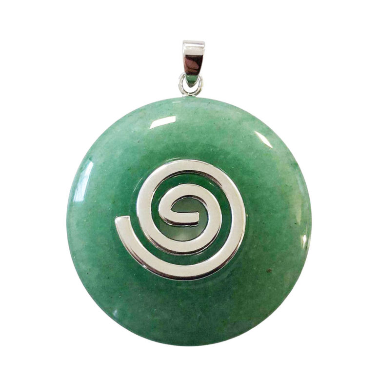 pendentif aventurine verte pi chinois