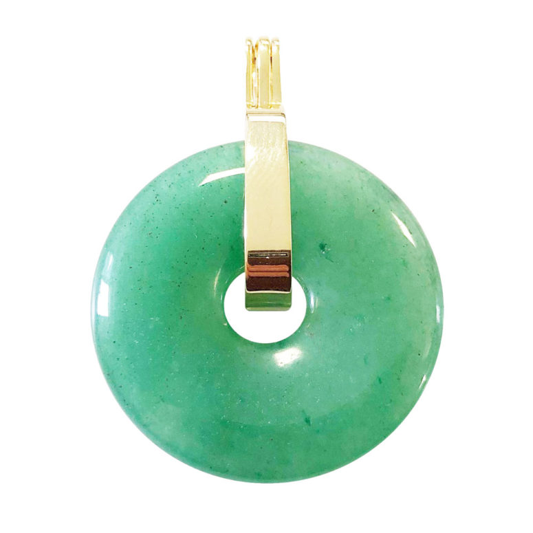 pendentif aventurine verte pi chinois