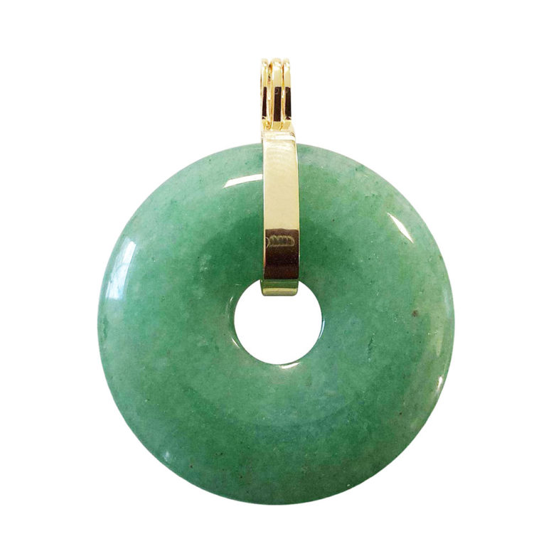 pendentif aventurine verte pi chinois