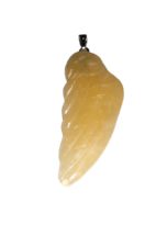 pendentif calcite orange aile ange