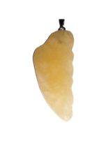 pendentif calcite orange aile ange