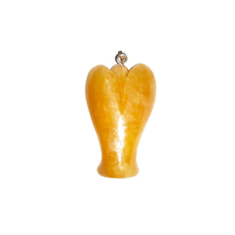 pendentif calcite orange ange