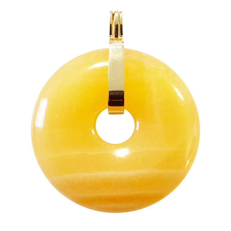 pendentif calcite orange pi chinois