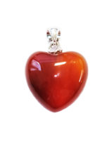 pendentif cornaline petit coeur