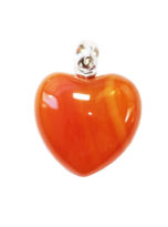 pendentif cornaline petit coeur