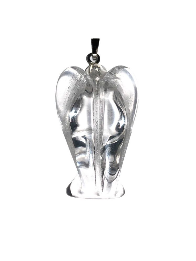 pendentif cristal de roche ange