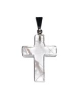 pendentif cristal de roche croix