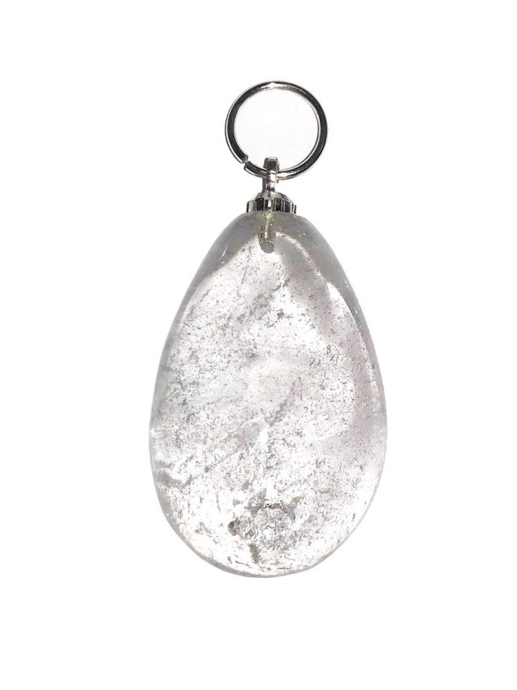 pendentif cristal de roche goutte d'eau