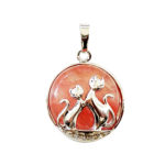 pendentif cristal melon d'eau chat