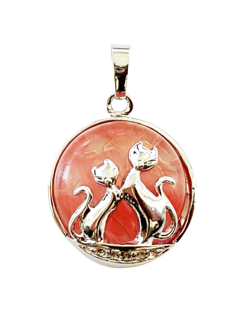 pendentif cristal melon d'eau chat