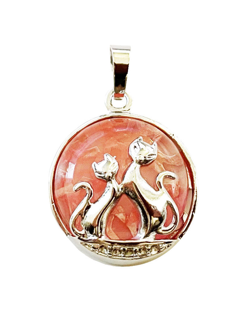 pendentif cristal melon d'eau chat