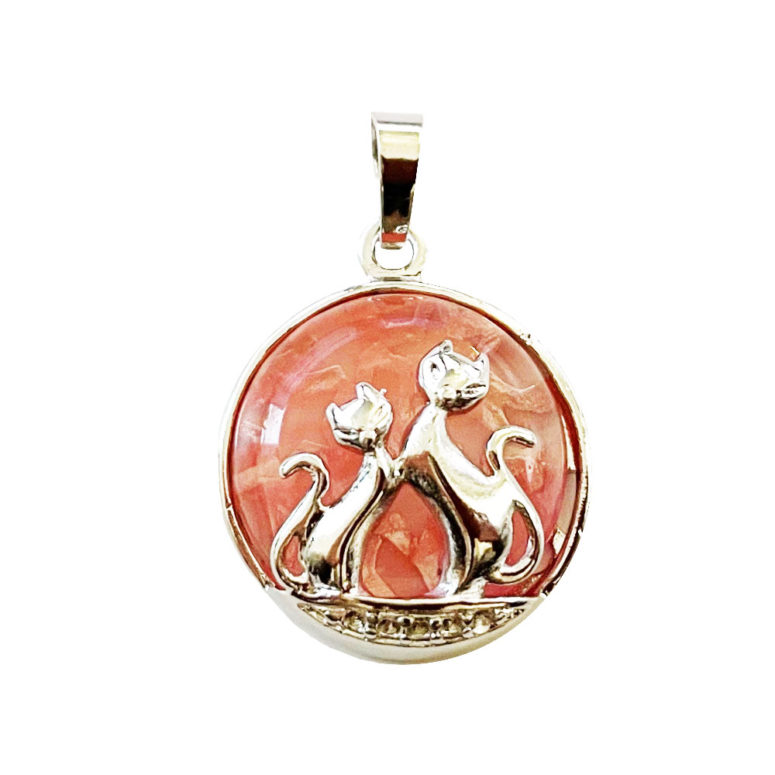 pendentif cristal melon d'eau chat