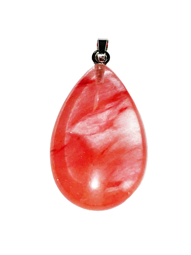 pendentif cristal melon d'eau goutte