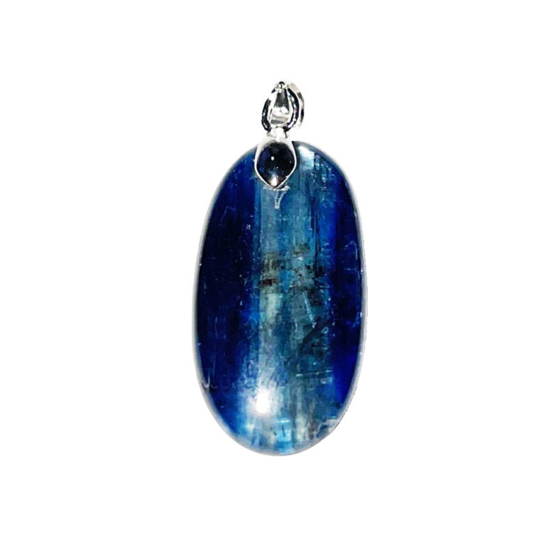 pendentif cyanite pierre plate