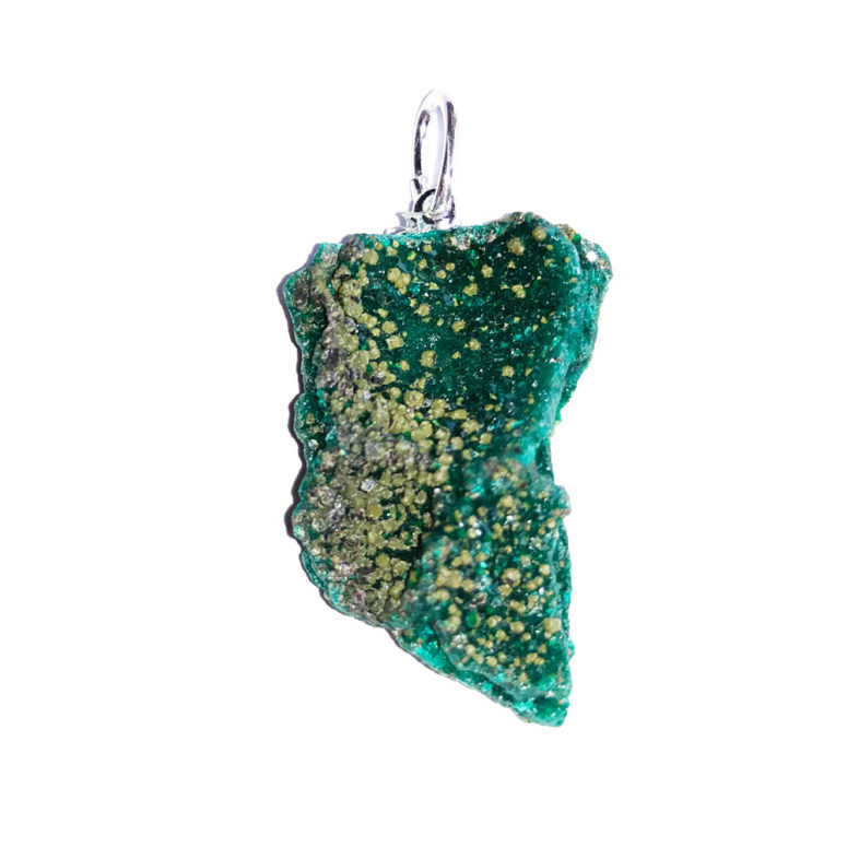 pendentif dioptase pierre brute