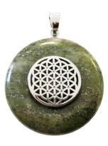 pendentif-epidote-pi-chinois-donut-fleur-de-vie-30mm