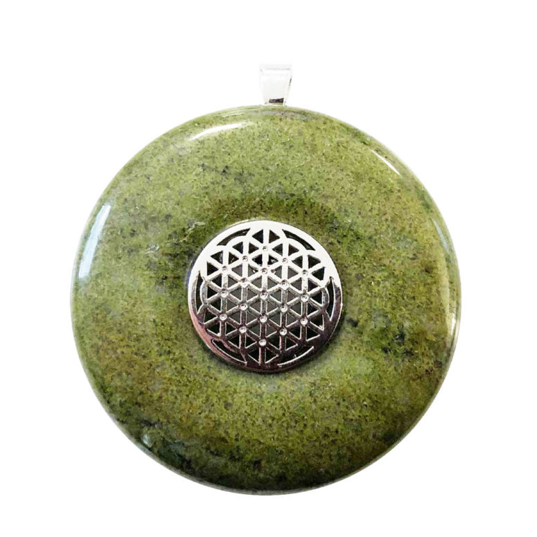 pendentif epidote pi chinois