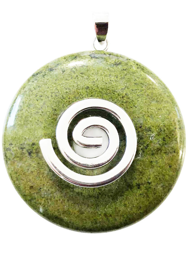 pendentif epidote pi chinois