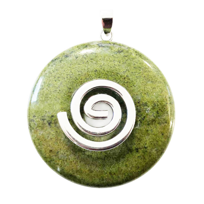 pendentif epidote pi chinois