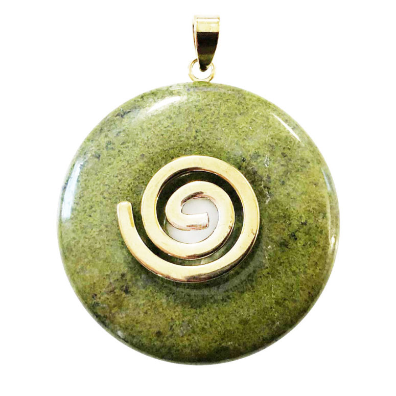 pendentif epidote pi chinois