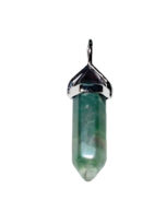 pendentif fluorite multicolore pointe