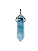 pendentif fluorite multicolore pointe