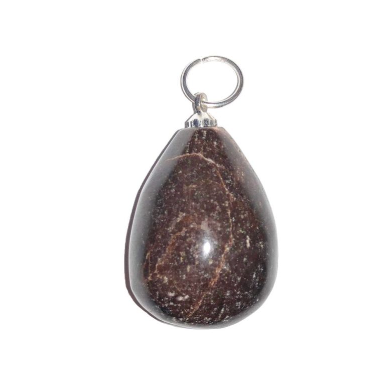 pendentif grenat goutte eau