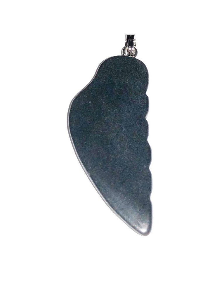 pendentif hématite aile ange