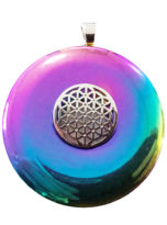 pendentif-hematite-arc-en-ciel-pi-chinois-donut-fleur-de-vie-40mm