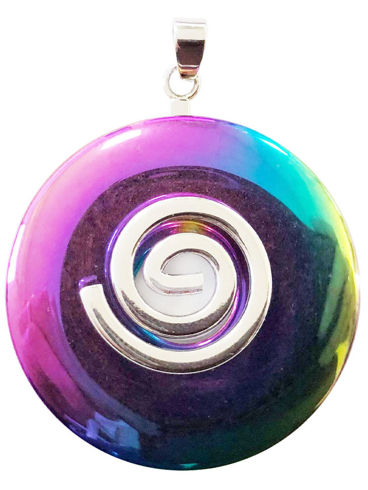 pendentif hématite arc en ciel pi chinois