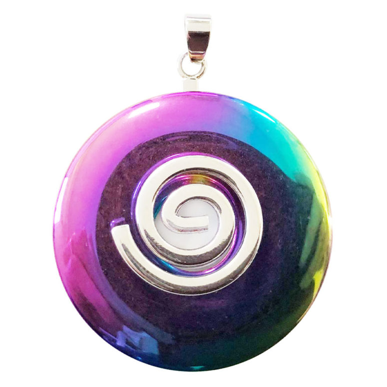 pendentif hématite arc en ciel pi chinois