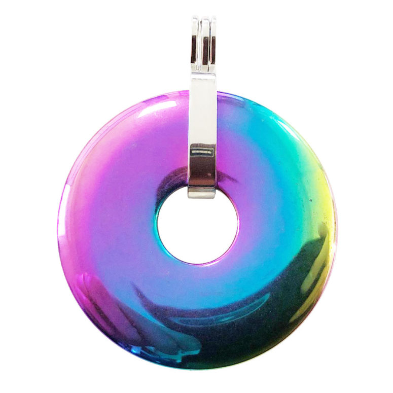 pendentif hématite arc en ciel pi chinois