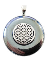 pendentif-hematite-pi-chinois-donut-fleur-de-vie-30mm