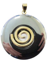 pendentif-hematite-pi-chinois-donut-spirale-doree-40mm