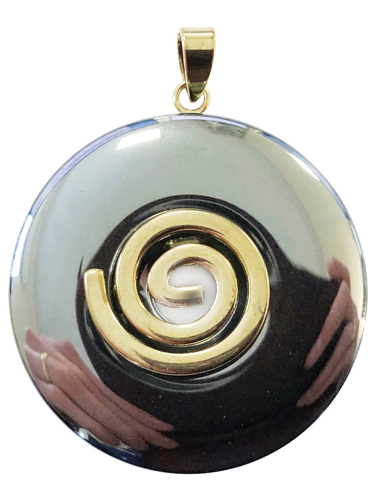 pendentif hématite pi chinois