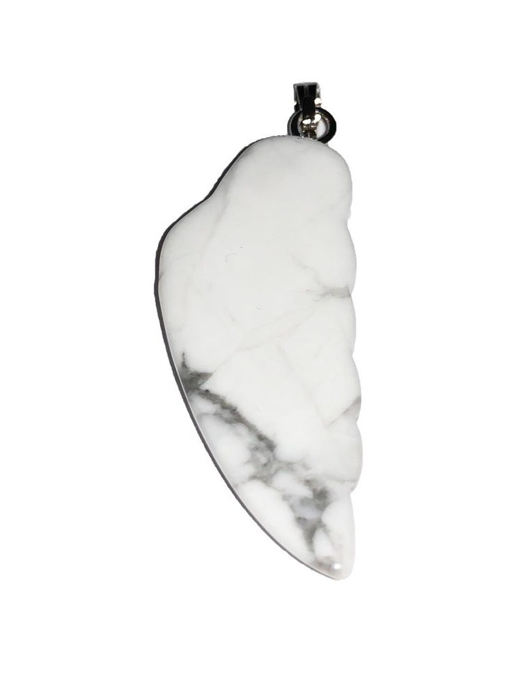 pendentif howlite aile d'ange