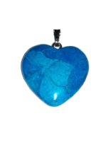 pendentif howlite bleue petit coeur