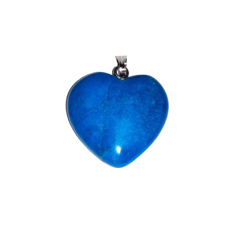 pendentif howlite bleue petit coeur