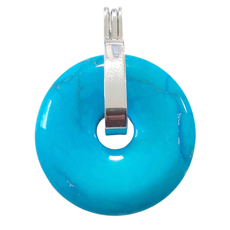 pendentif howlite bleue pi chinois