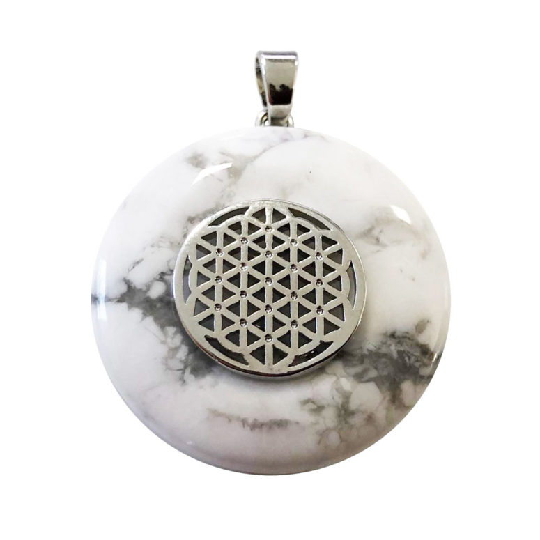 pendentif howlite pi chinois