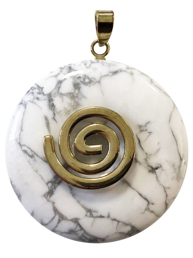 pendentif howlite pi chinois