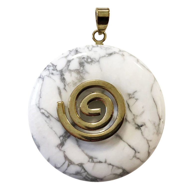 pendentif howlite pi chinois