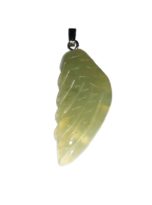 pendentif jade vert aile ange