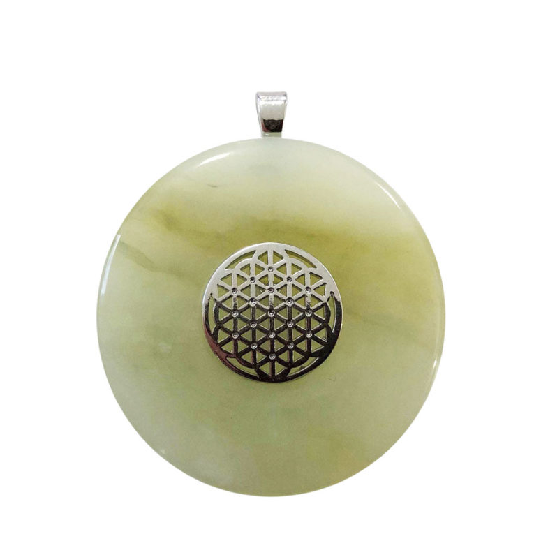 pendentif jade vert pi chinois