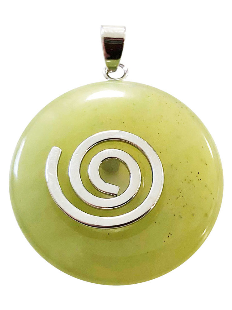 pendentif jade vert pi chinois