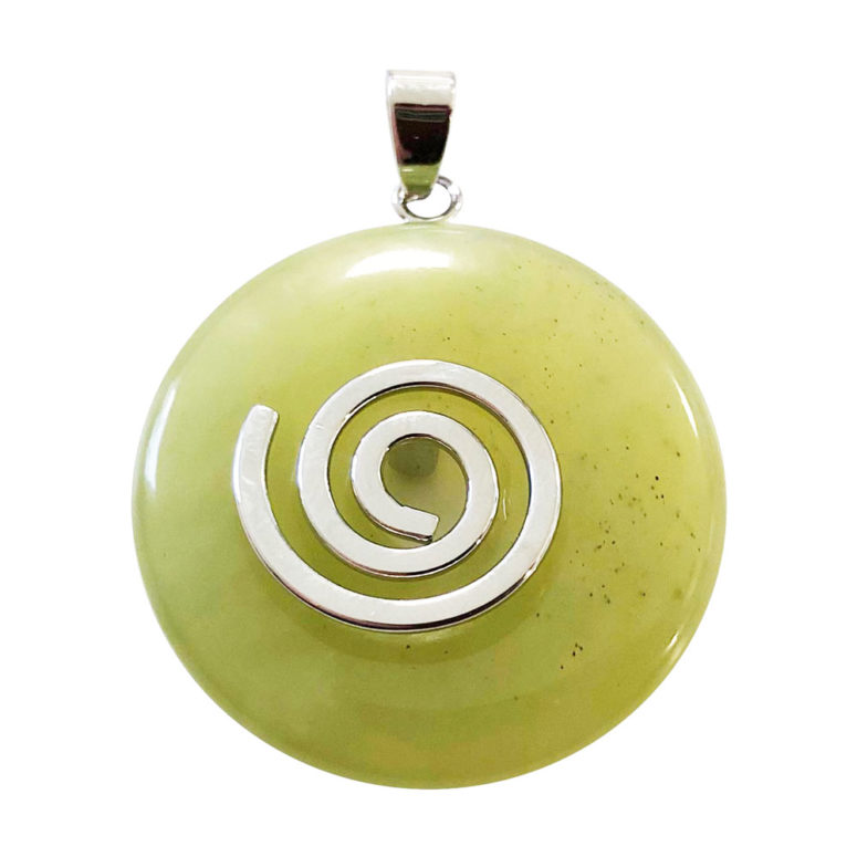 pendentif jade vert pi chinois