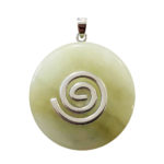 pendentif jade vert pi chinois