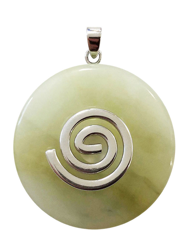 pendentif jade vert pi chinois